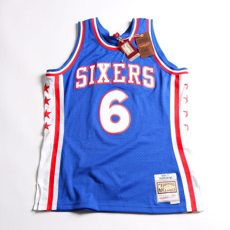 Julius Erving Signed Jersey Philadelphia 76ers Mitchell & Ness Dr. J Signed Beckett