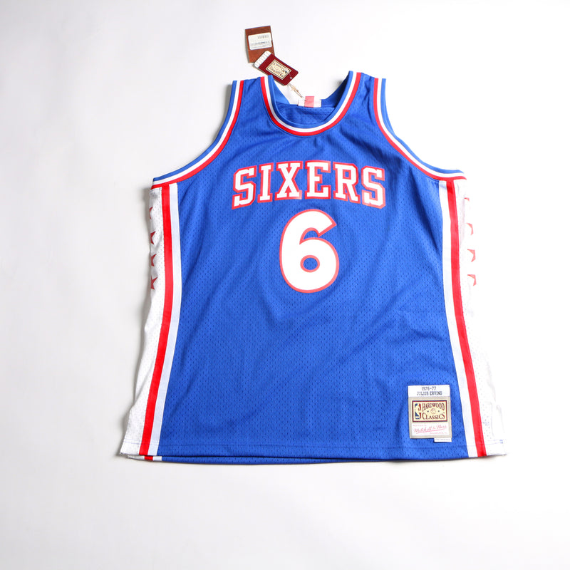 Julius Erving Signed Jersey Philadelphia 76ers Mitchell & Ness Dr. J Signed Beckett