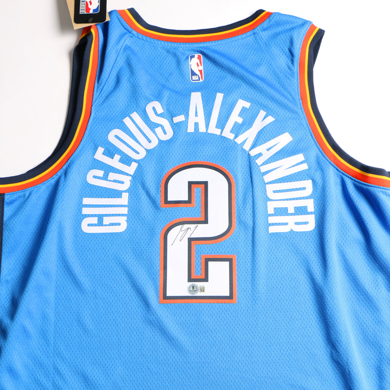 Shai Gilgeous-Alexander Signed Jersey Oklahoma City Thunder Beckett COA