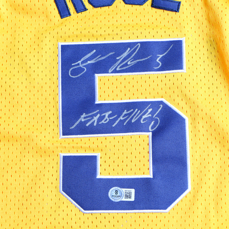 Jalen Rose Signed Jersey Michigan Wolverines Beckett COA