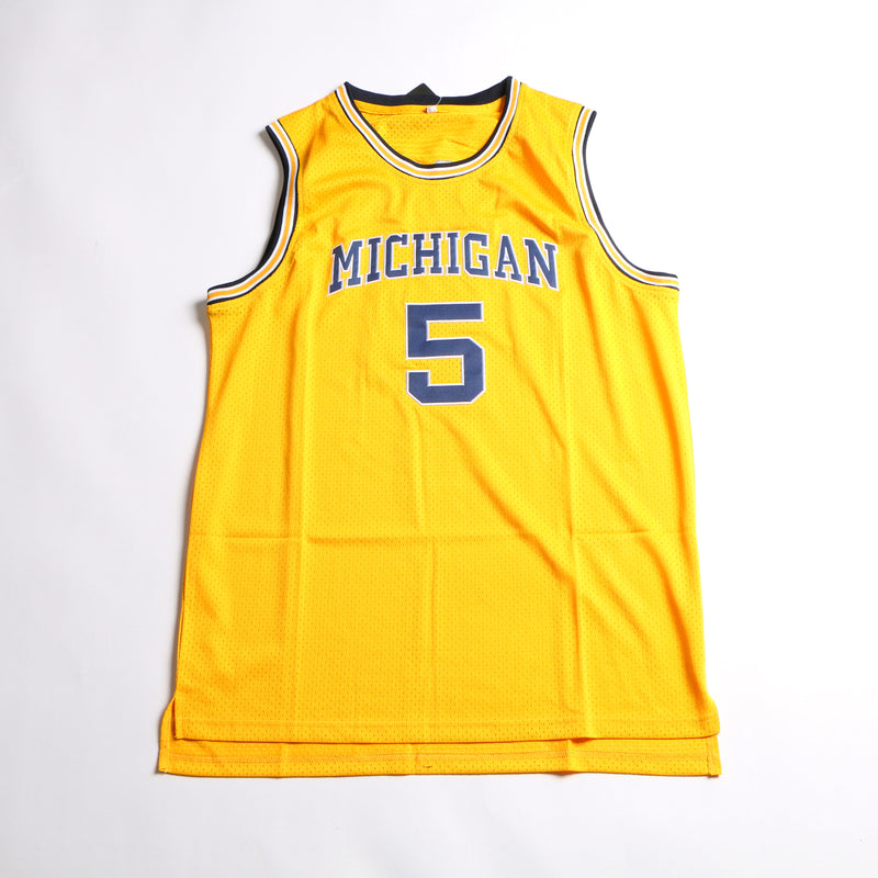Jalen Rose Signed Jersey Michigan Wolverines Beckett COA