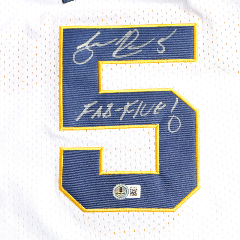 Jalen Rose Signed Jersey Michigan Wolverines Beckett COA