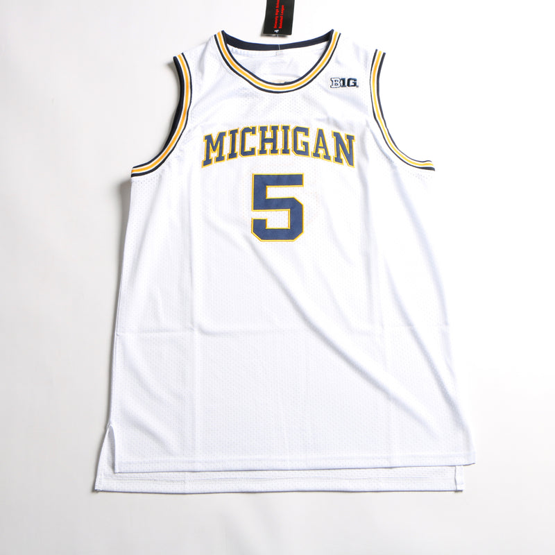 Jalen Rose Signed Jersey Michigan Wolverines Beckett COA