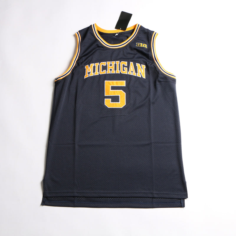 Jalen Rose Signed Jersey Michigan Wolverines Beckett COA