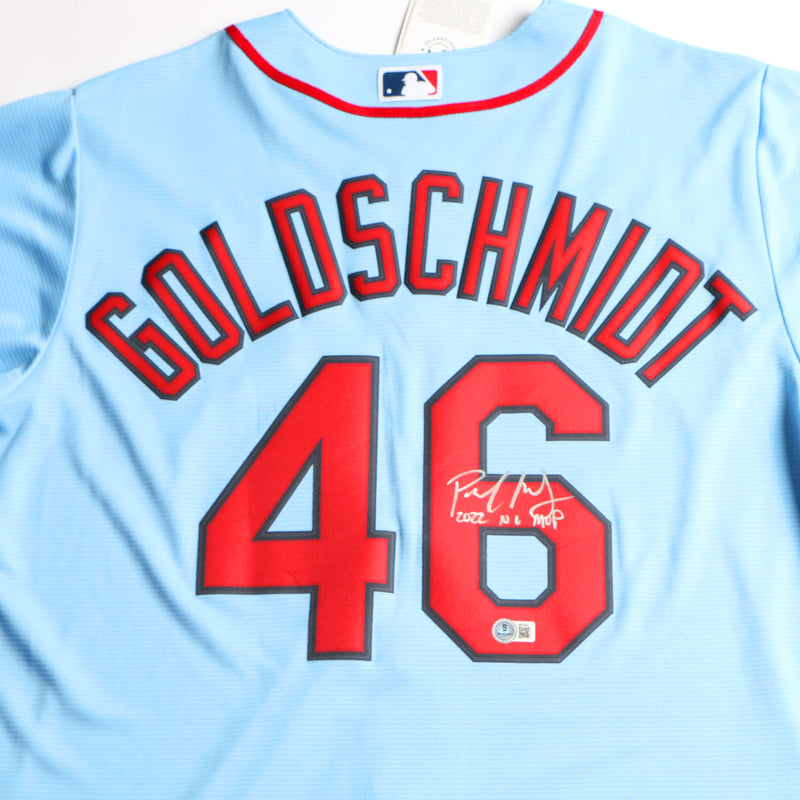 Paul Goldschmidt Signed Jersey Inscribed "2022 NL MVP" - Beckett COA
