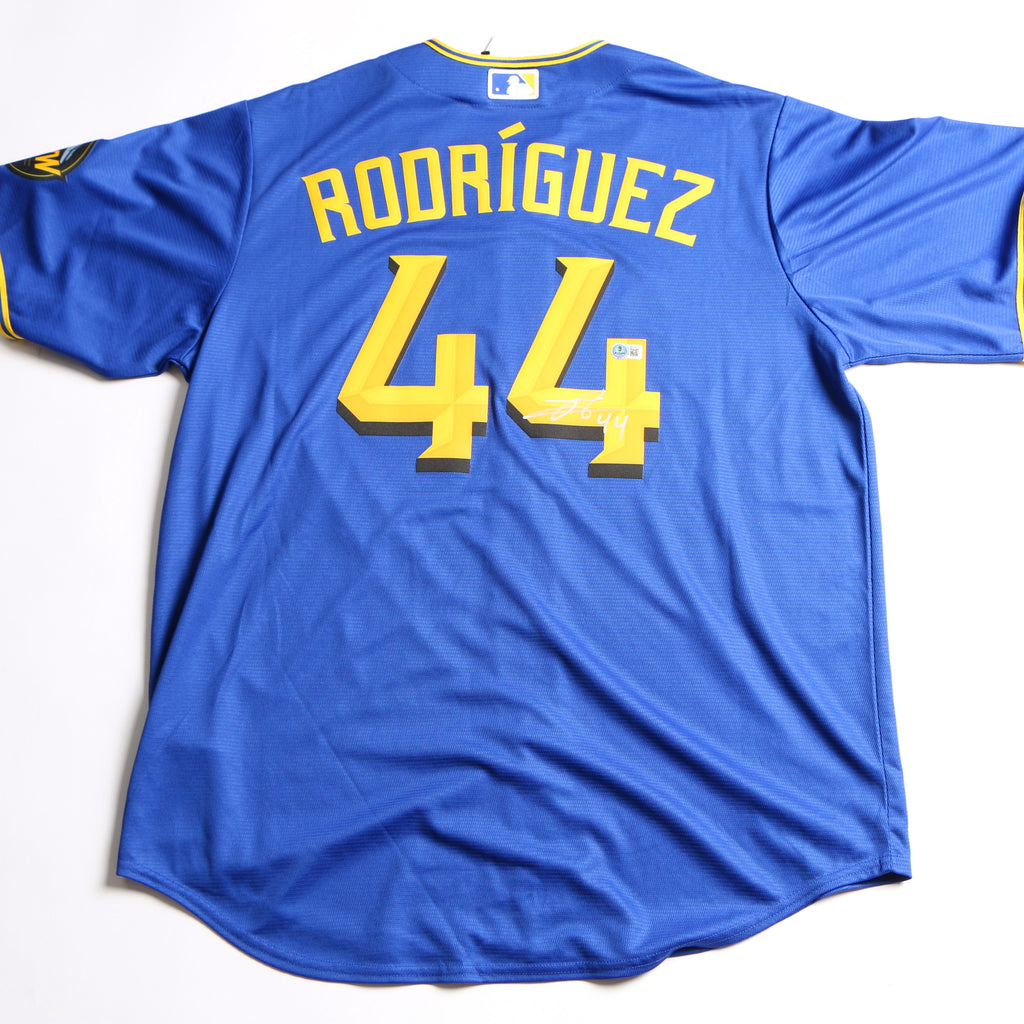 Julio Rodriguez Signed Mariners Jersey Inscribed "#44" - Beckett COA