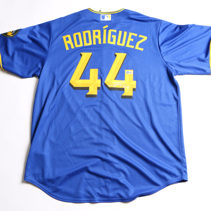 Julio Rodriguez Signed Mariners Jersey Inscribed "#44" - Beckett COA