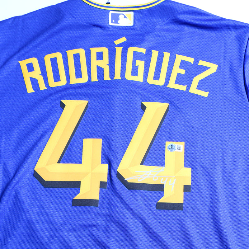 Julio Rodriguez Signed Mariners Jersey Inscribed "#44" - Beckett COA