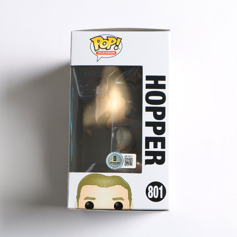 David Harbour Signed Funko Pop #801 Hopper Stranger Things – Beckett COA