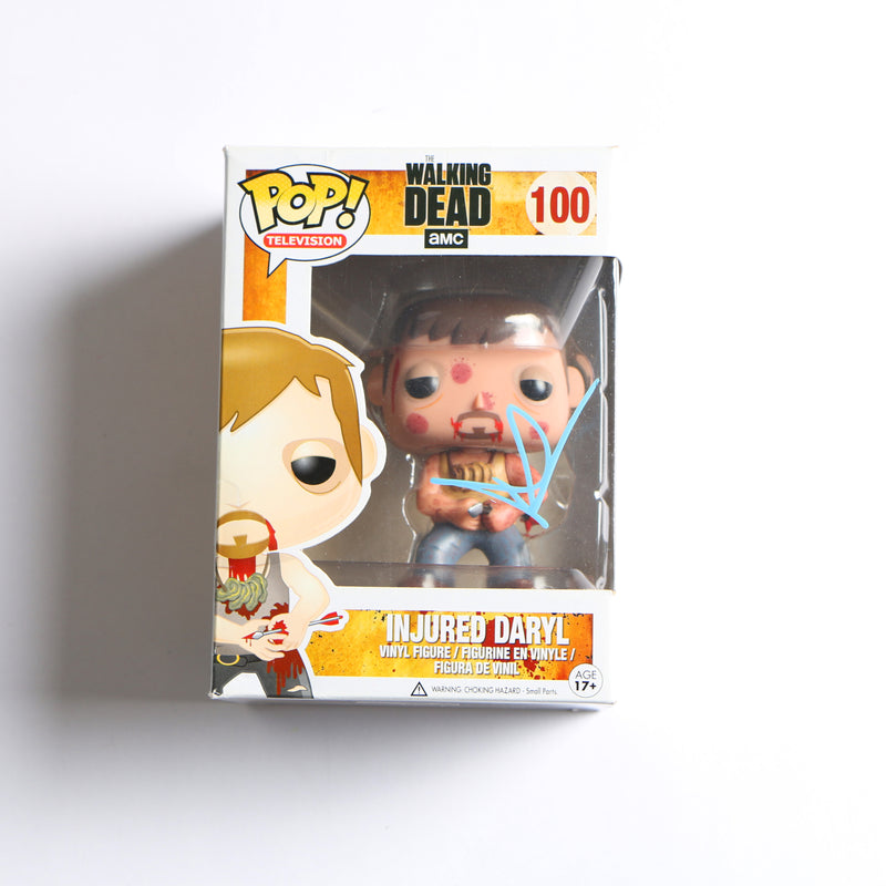 Norman Reedus Signed Funko Pop #100 Injured Daryl The Walking Dead – Beckett COA