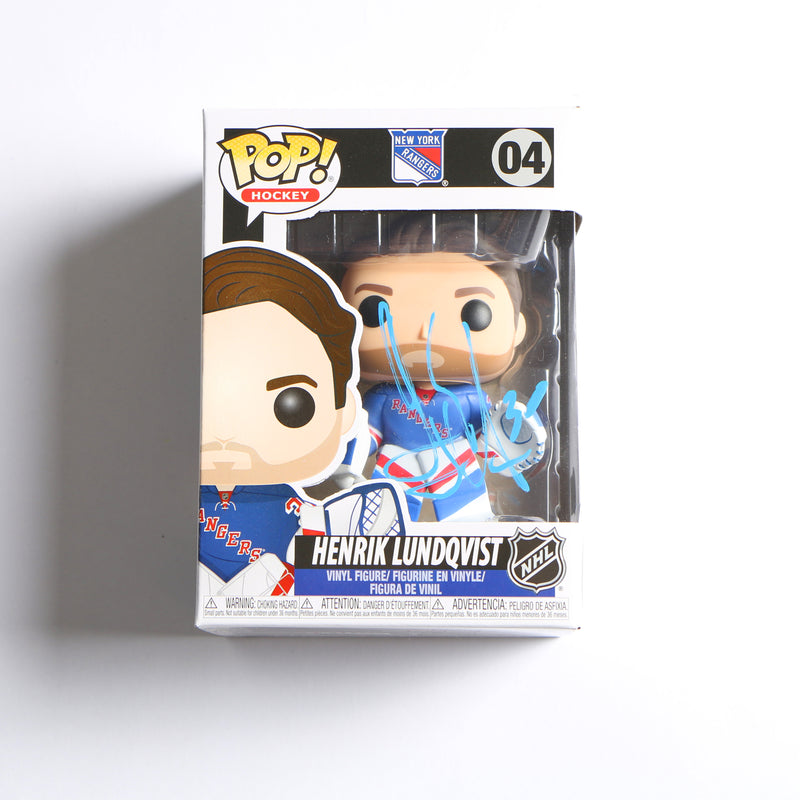 Henrik Lundqvist Signed Funko Pop #04 NY Rangers– Beckett COA
