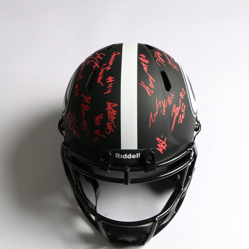 2021 National Champs Helmet Team Signed Eclipse Speed Rep Georgia Bulldogs BAS WJ73626