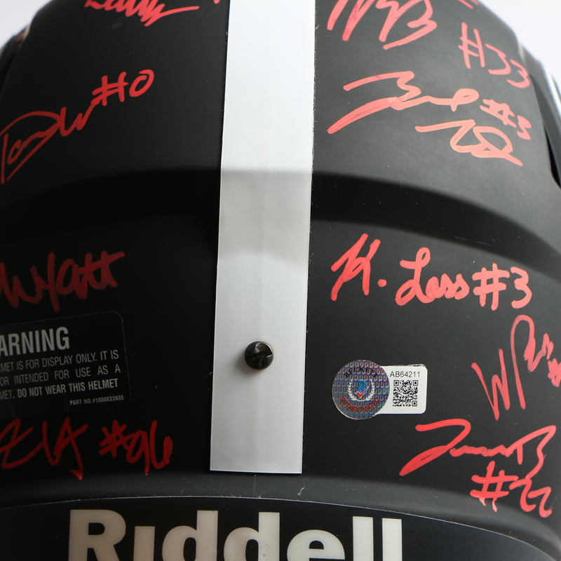 2021 National Champs Helmet Team Signed Eclipse Speed Rep Georgia Bulldogs BAS AB64211*
