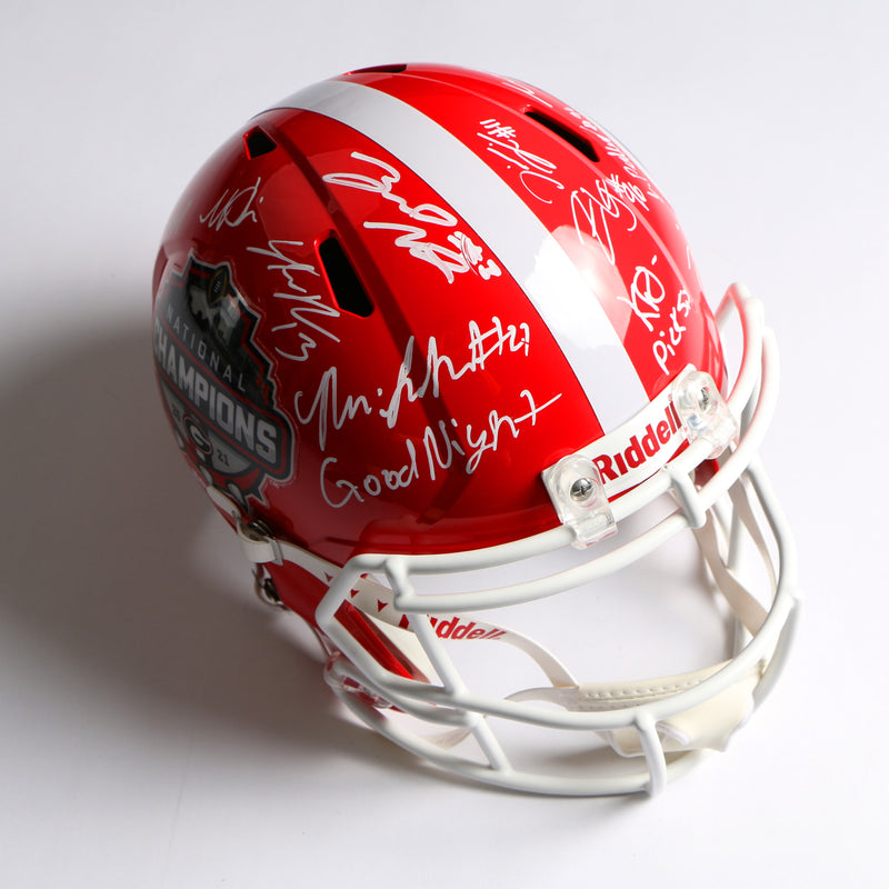 2021 National Champs Highlights Team Signed Helmet National Championship Stetson Ringo Pickens Georgia Bulldogs BAS AB64241