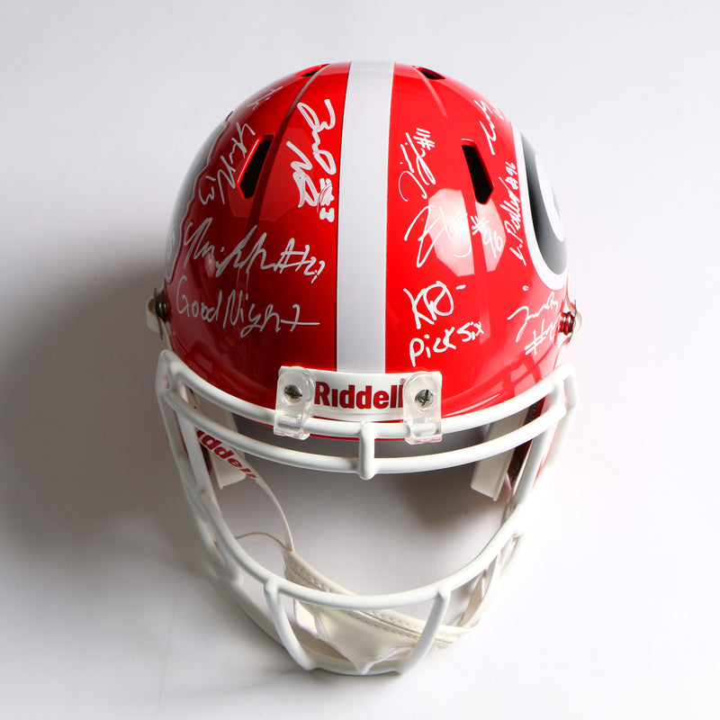 2021 National Champs Highlights Team Signed Helmet National Championship Stetson Ringo Pickens Georgia Bulldogs BAS AB64241