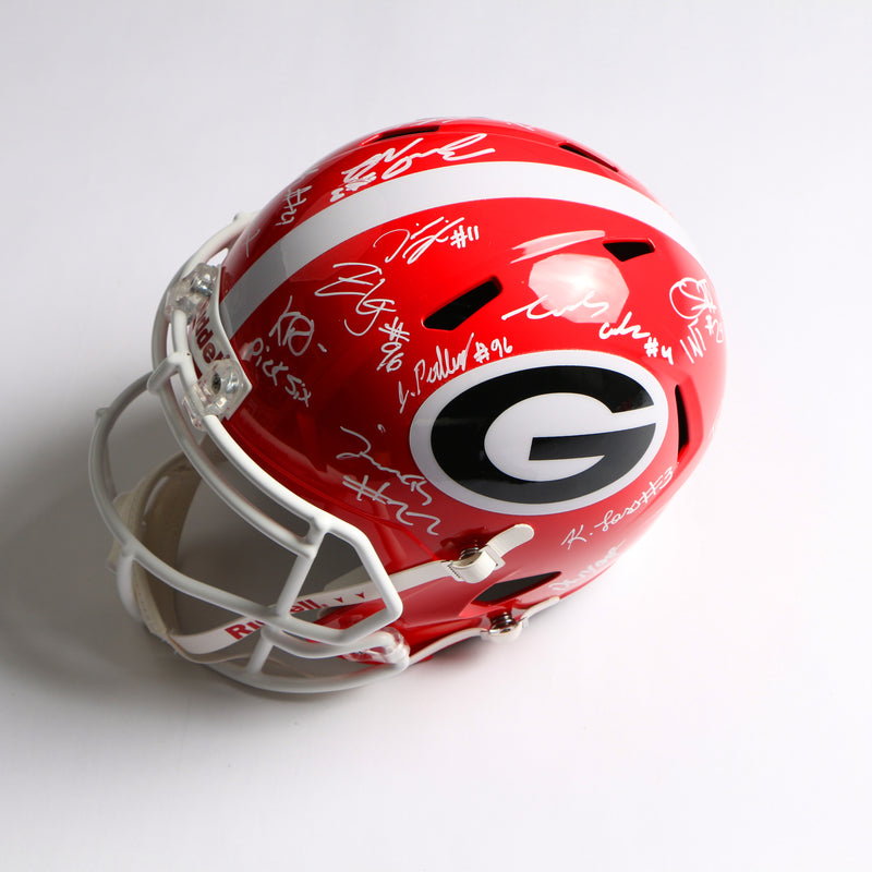 2021 National Champs Highlights Team Signed Helmet National Championship Stetson Ringo Pickens Georgia Bulldogs BAS AB64241