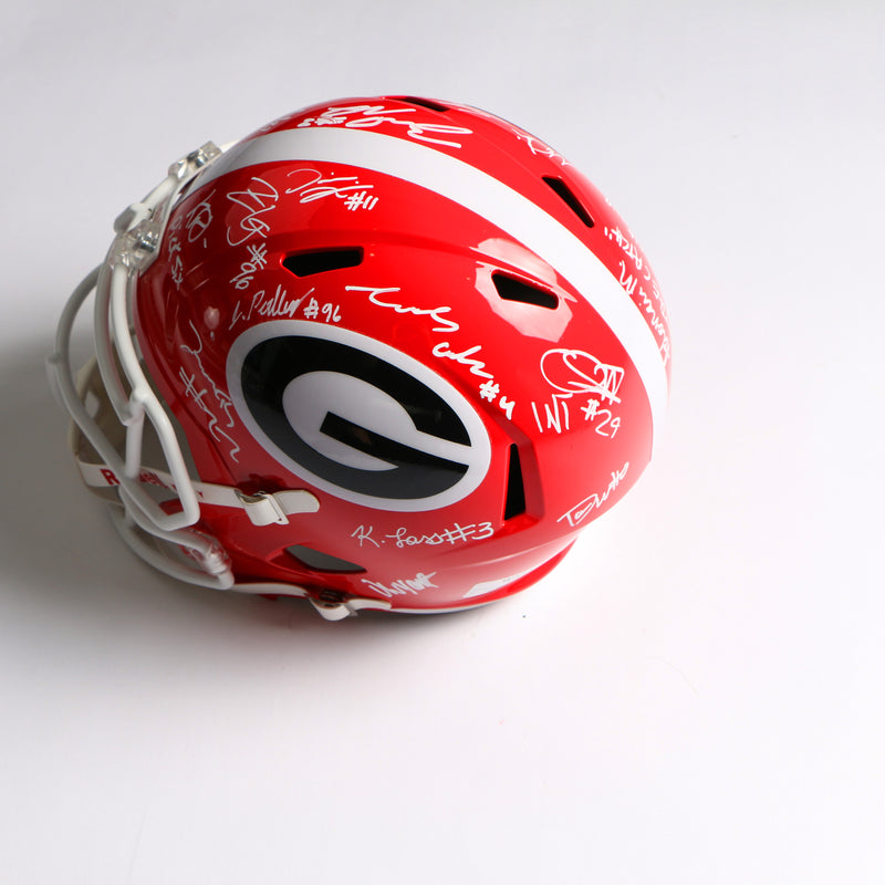 2021 National Champs Highlights Team Signed Helmet National Championship Stetson Ringo Pickens Georgia Bulldogs BAS AB64241