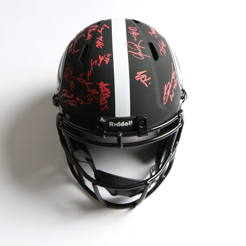 2021 National Champs Helmet Team Signed Eclipse Speed Rep Georgia Bulldogs BAS AB64196