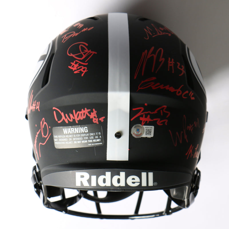 2021 National Champs Helmet Team Signed Eclipse Speed Rep Georgia Bulldogs BAS AB64196