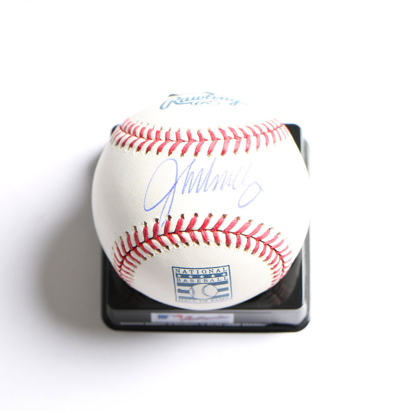 John Smoltz Signed Hall Of Fame Baseball