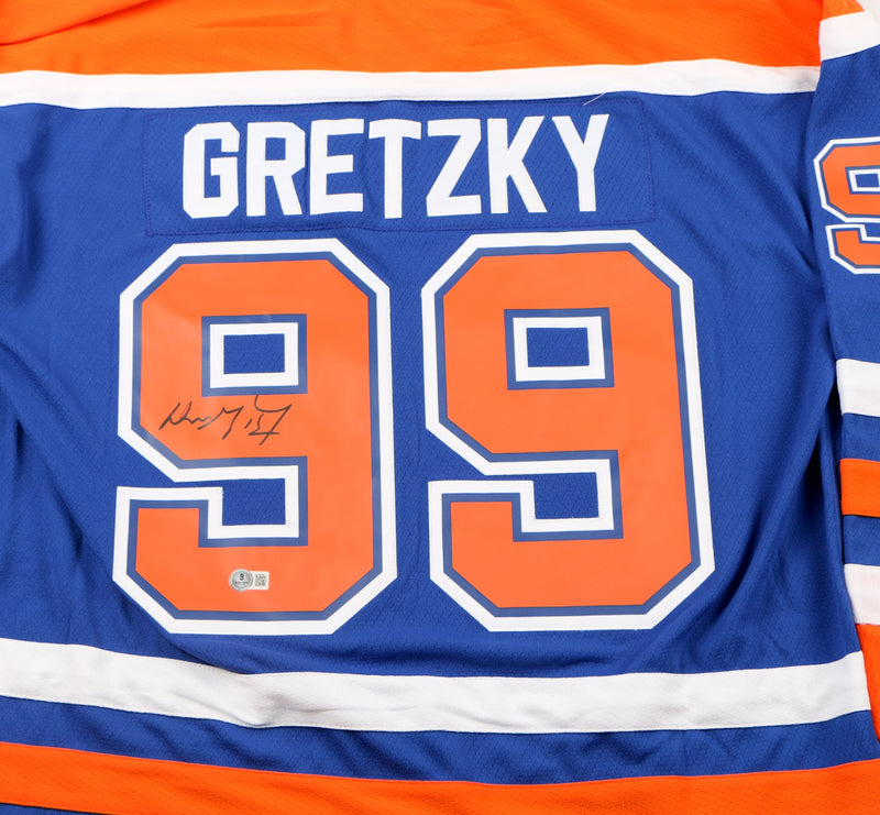 Wayne Gretzky Signed Jersey Edmonton Oilers The Great one auto Beckett COA