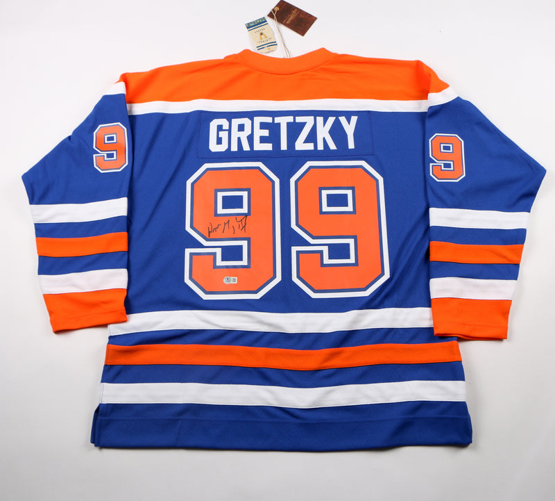 Wayne Gretzky Signed Jersey Edmonton Oilers The Great one auto Beckett COA