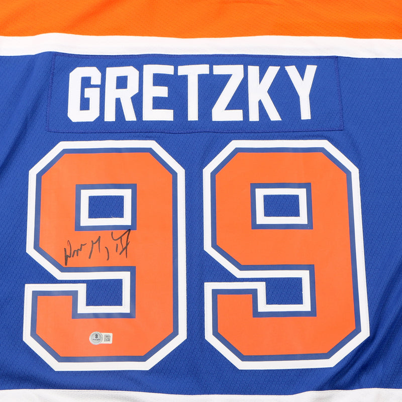 Wayne Gretzky Signed Jersey Edmonton Oilers The Great one auto Beckett COA