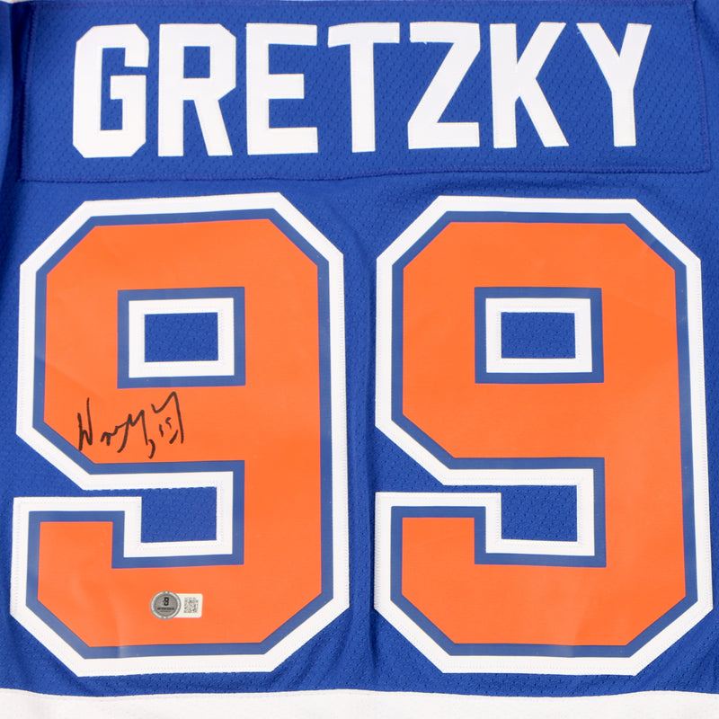 Wayne Gretzky Signed Jersey Edmonton Oilers The Great one auto Beckett COA