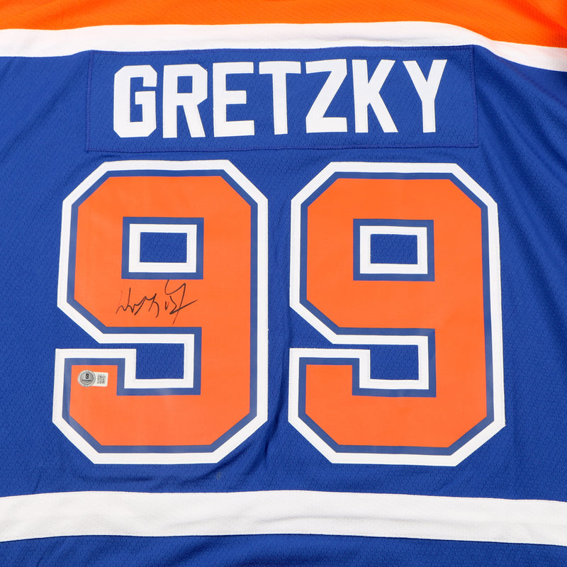 Wayne Gretzky Signed Jersey Edmonton Oilers The Great one auto Beckett COA