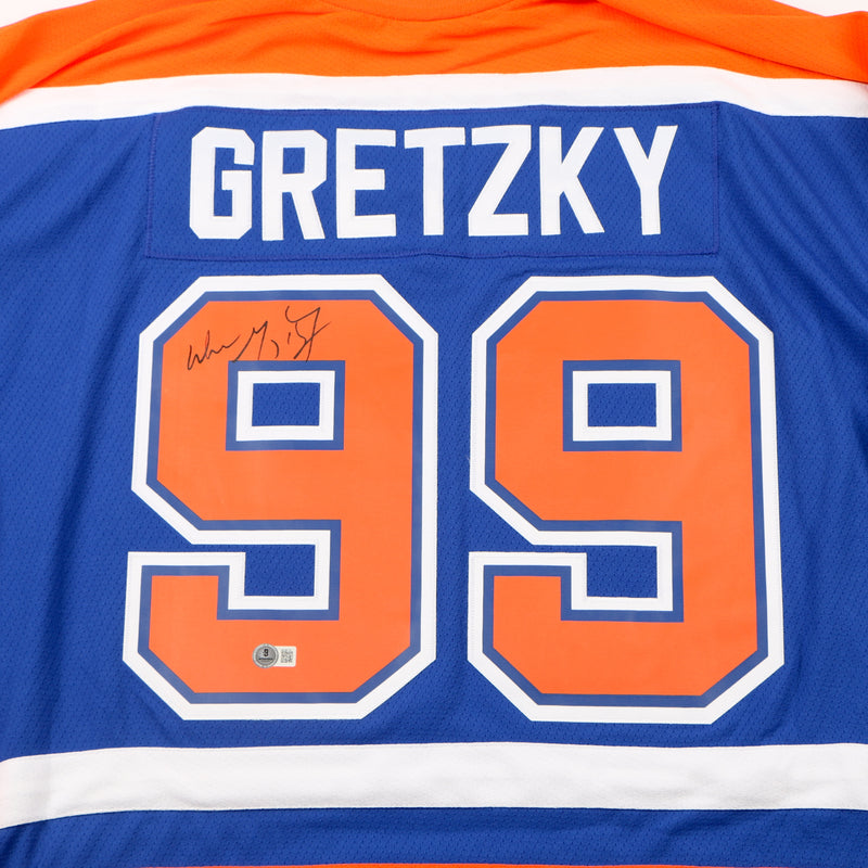 Wayne Gretzky Signed Jersey Edmonton Oilers The Great one auto Beckett COA