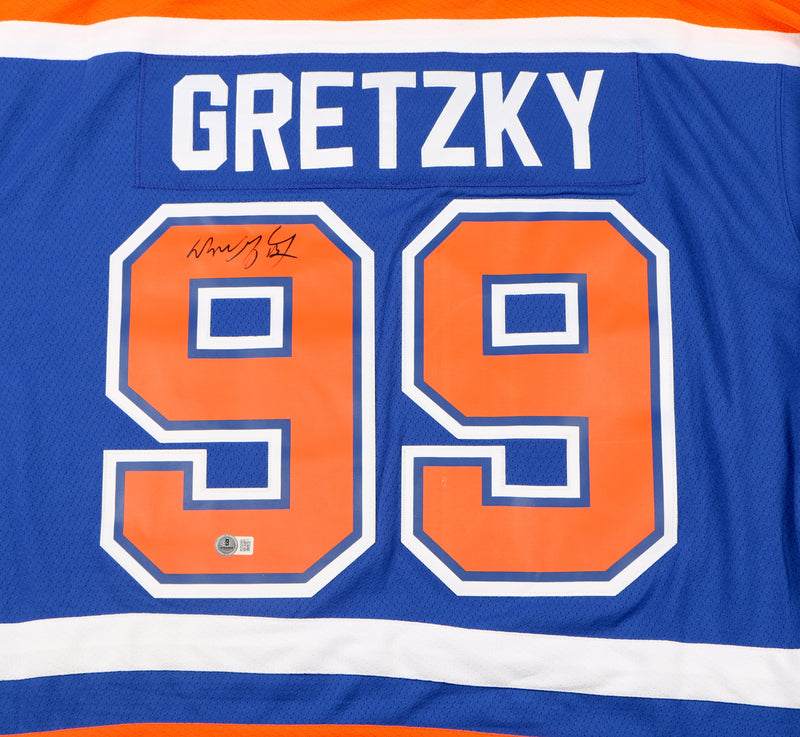 Wayne Gretzky Signed Jersey Edmonton Oilers The Great one auto Beckett COA