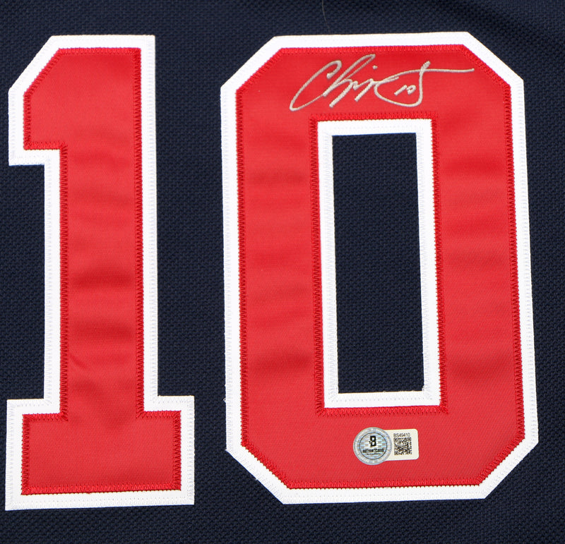 Chipper Jones Signed Jersey Atlanta Braves HOF Mitchell & Ness Beckett