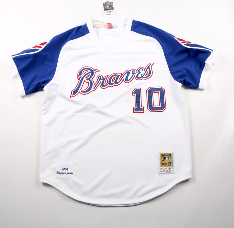 Chipper Jones Signed Jersey Atlanta Braves HOF Mitchell & Ness Beckett