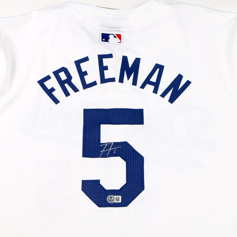 Freddie Freeman Signed Jersey Los Angelos Dodgers World Series MVP Nike Elite Beckett