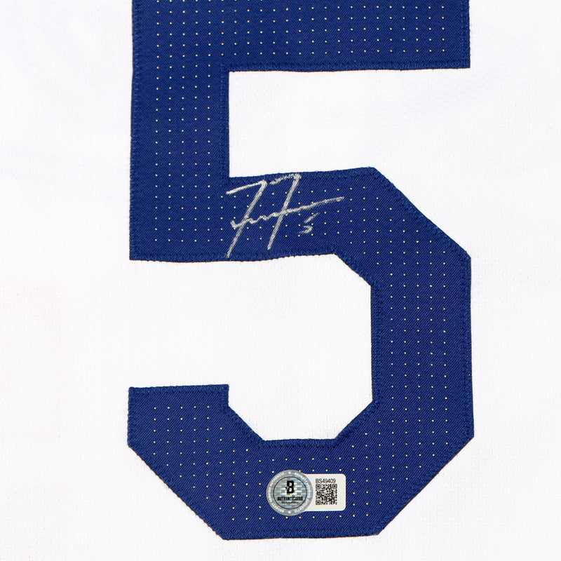 Freddie Freeman Signed Jersey Los Angelos Dodgers World Series MVP Nike Elite Beckett