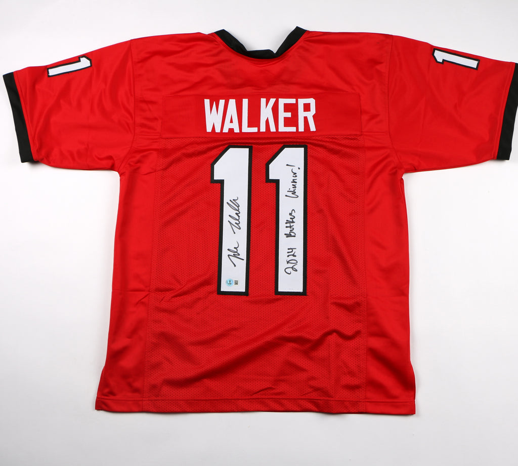 Jalon Walker Signed Jersey Georgia Bulldogs Butkus Winner Falcons Beckett