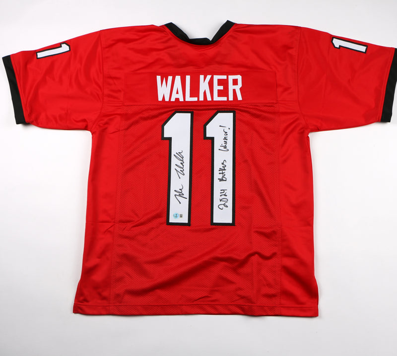 Jalon Walker Signed Jersey Georgia Bulldogs Butkus Winner Falcons Beckett