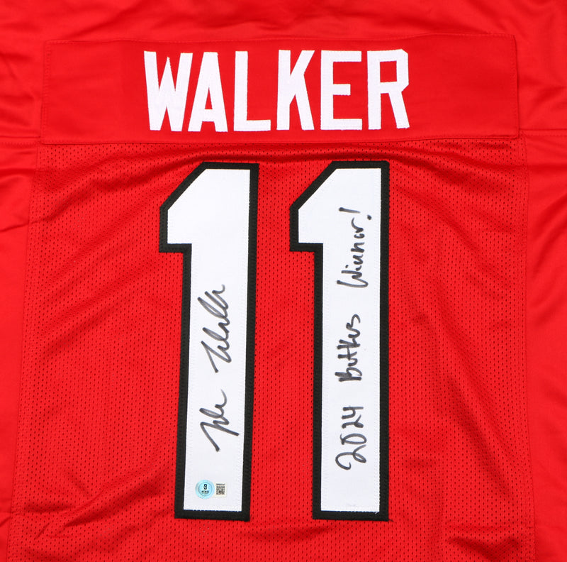 Jalon Walker Signed Jersey Georgia Bulldogs Butkus Winner Falcons Beckett