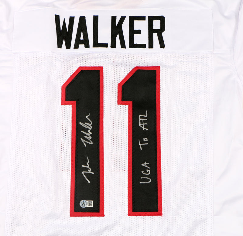 Jalon Walker Signed Jersey Georgia Bulldogs Atlanta Falcons UGA To ATL Beckett