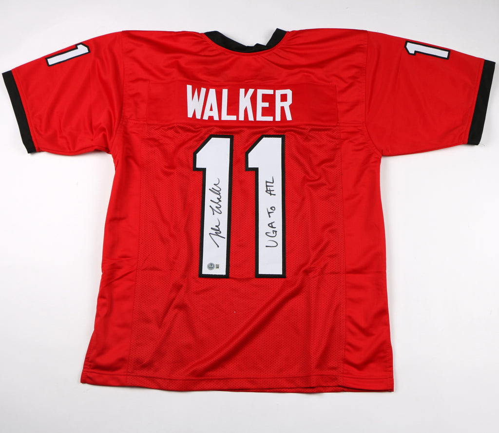Jalon Walker Signed Jersey Georgia Bulldogs Atlanta Falcons UGA To ATL Beckett