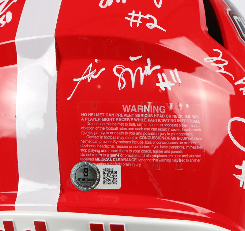 Georgia Bulldogs 2022 Team Signed Helmet Authentic Stetson Bennett Ladd Brock National Champs BAS AE39191 NEW