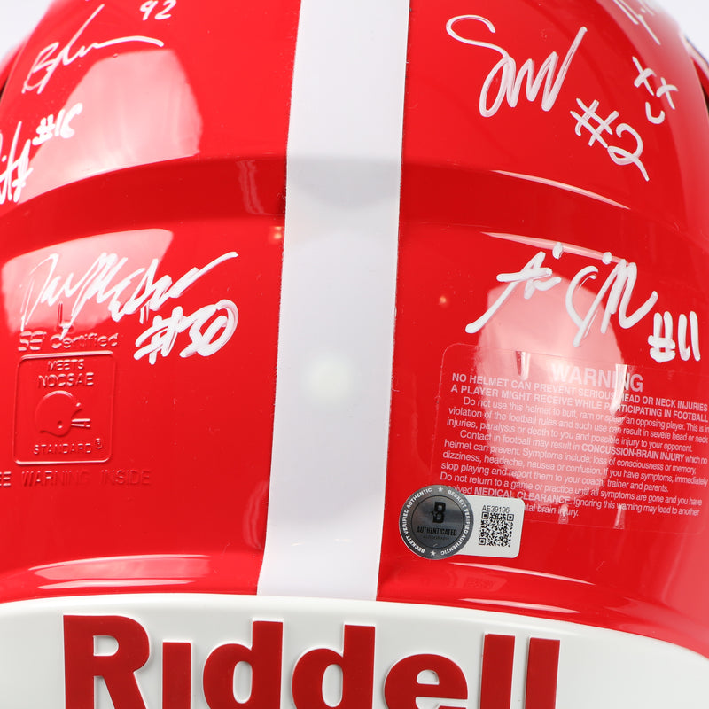 Georgia Bulldogs 2022 Team Signed Helmet Authentic Stetson Bennett Ladd Brock National Champs BAS AE39196 NEW