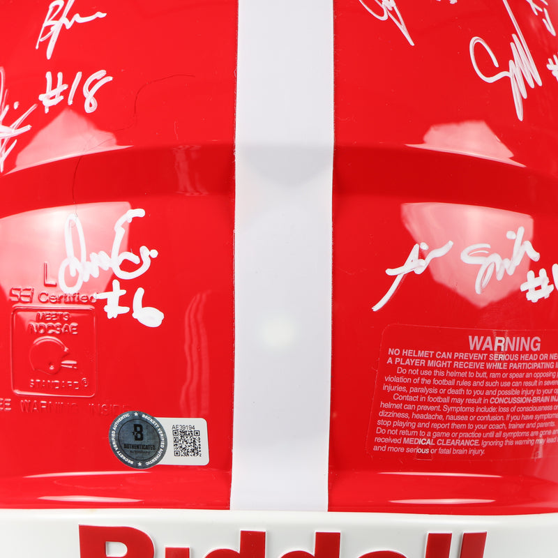 Georgia Bulldogs 2022 Team Signed Helmet Authentic Stetson Bennett Ladd Brock National Champs BAS AE39194 NEW