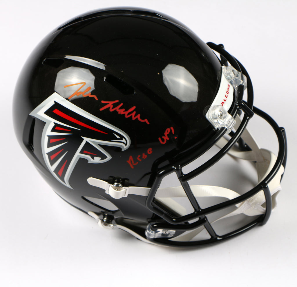 Jalon Walker Signed Helmet Atlanta Falcons Replica Full size Rise up! Beckett