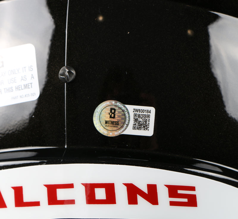 Jalon Walker Signed Helmet Atlanta Falcons Replica Full size Rise up! Beckett