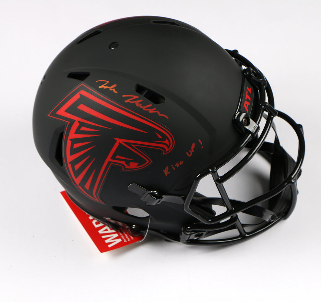 Jalon Walker Signed Helmet Atlanta Falcons Eclipse Authentic Full Rise up! Beckett