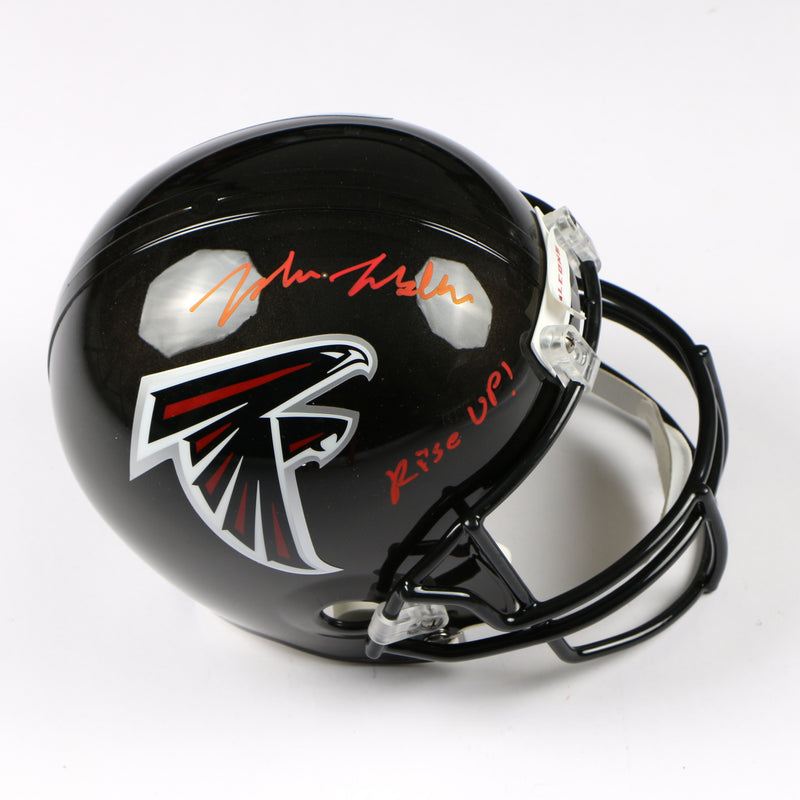 Jalon Walker Signed Helmet Atlanta Falcons Replica Full size Rise up! Beckett