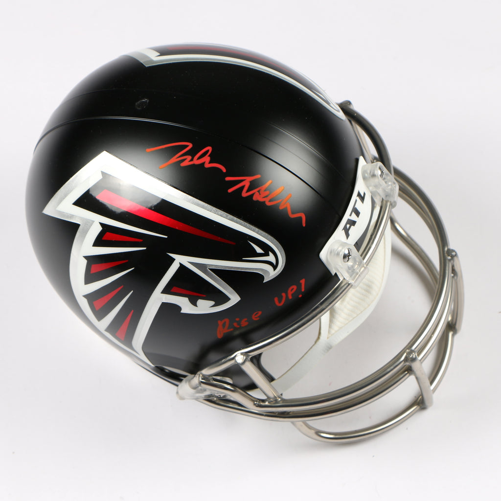 Jalon Walker Signed Helmet Atlanta Falcons Replica Full size Rise up! Beckett