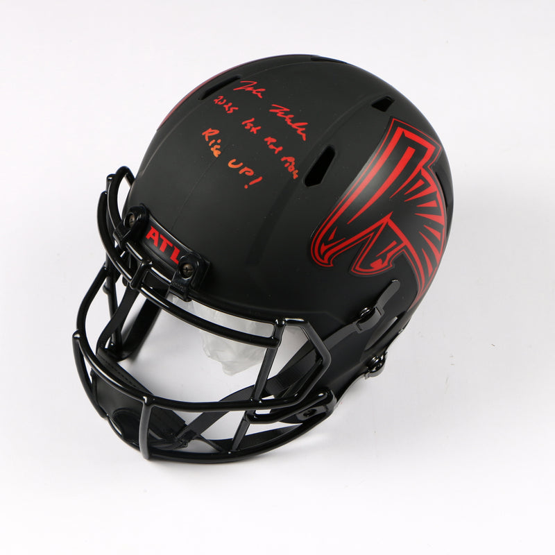 Jalon Walker Signed Helmet Atlanta Falcons Eclipse Rep Full Rise up! Beckett