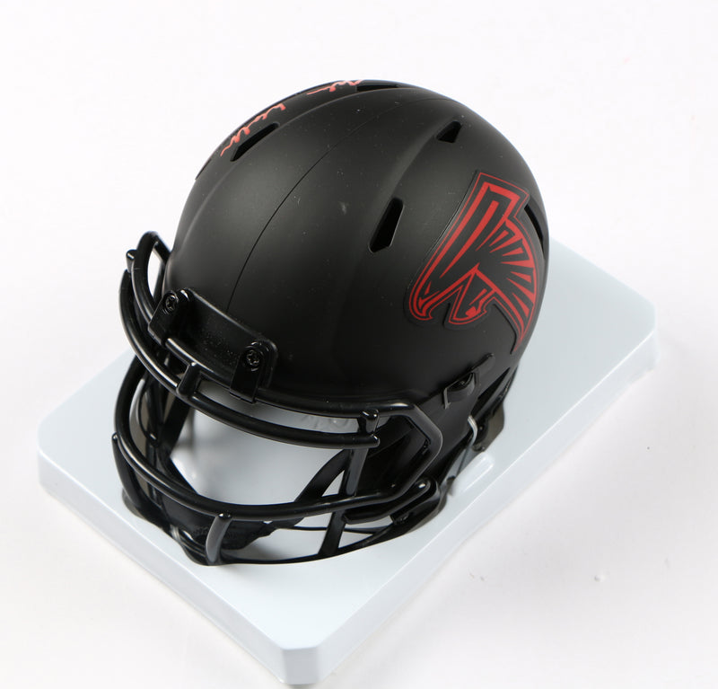 Jalon Walker Signed Helmet Atlanta Falcons Speed Eclipse Mini Helmet Beckett